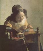 Jan Vermeer The Lacemaker (mk05) oil painting artist